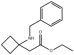 ethyl 2-(1-(benzylamino)cyclobutyl)acetate Struktur