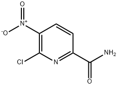 6-Chloro-5-nitro-pyridine-2-carboxylic acid amide Struktur