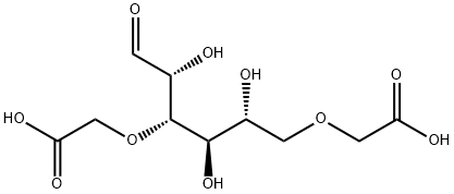 3,6-Bis-O-(carboxymethyl)-D-glucose Struktur