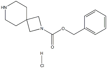 benzyl 2,7-diazaspiro[3.5]nonane-2-carboxylate hydrochloride Struktur