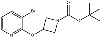 tert-Butyl 3-((3-bromopyridin-2-yl)oxy)azetidine-1-carboxylate Struktur