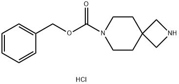 7-Cbz-2,7-diaza-spiro[3.5]nonane hydrochloride Struktur