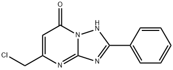 5-(chloromethyl)-2-phenyl-[1,2,4]triazolo[1,5-a]pyrimidin-7(1H)-one Struktur