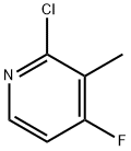 2-chloro-4-fluoro-3-methylpyridine Struktur