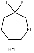 3,3-Difluoro-Azepane Hydrochloride Struktur