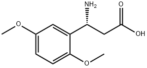 (3R)-3-AMINO-3-(2,5-DIMETHOXYPHENYL)PROPANOIC ACID Struktur