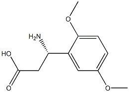 (3S)-3-AMINO-3-(2,5-DIMETHOXYPHENYL)PROPANOIC ACID Struktur