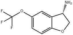 (3S)-5-(TRIFLUOROMETHOXY)-2,3-DIHYDROBENZO[B]FURAN-3-YLAMINE Struktur