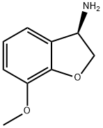 (3R)-7-METHOXY-2,3-DIHYDRO-1-BENZOFURAN-3-AMINE Struktur