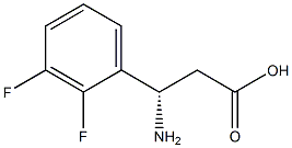 (3S)-3-AMINO-3-(2,3-DIFLUOROPHENYL)PROPANOIC ACID Struktur