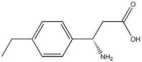 (3S)-3-AMINO-3-(4-ETHYLPHENYL)PROPANOIC ACID Struktur