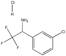 2,2,2-Trifluoro-1-(3-chloro-phenyl)-ethylamine hydrochloride Struktur