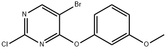 5-Bromo-2-chloro-4-(3-methoxyphenoxy)pyrimidine Struktur