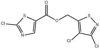 (3,4-Dichloroisothiazol-5-yl)methyl 2-chlorothiazole-5-carboxylate Struktur