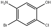 5-amino-4-bromo-2-chlorophenol Struktur