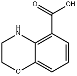 3,4-Dihydro-2H-1,4-benzoxazine-5-carboxylic acid Struktur