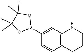 7-(4,4,5,5-Tetramethyl-1,3,2-dioxaborolan-2-yl)-1,2,3,4-tetrahydroquinoline Struktur