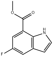 Methyl 5-fluoro-1H-indole-7-carboxylate Struktur