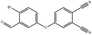 4-(4-bromo-3-formylphenoxy)-1,2-benzenedicarbonitrile Struktur