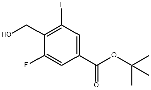 tert-butyl 3,5-difluoro-4-(hydroxymethyl)benzoate Struktur