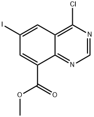 methyl 4-chloro-6-iodoquinazoline-8-carboxylate Struktur