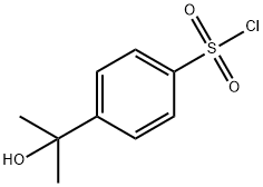 4-(2-hydroxypropan-2-yl)benzene-1-sulfonyl chloride Struktur