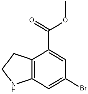 methyl 6-bromoindoline-4-carboxylate Struktur