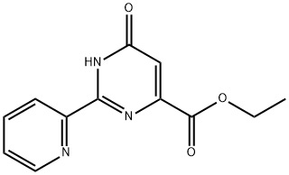 ethyl 6-oxo-2-(pyridin-2-yl)-1,6-dihydropyrimidine-4-carboxylate Struktur