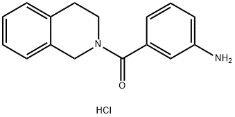 (3-aminophenyl)(3,4-dihydroisoquinolin-2(1H)-yl)methanone hydrochloride Struktur