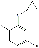 4-bromo-2-cyclopropoxy-1-methylbenzene Struktur