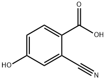 2-cyano-4-hydroxybenzoic acid Struktur