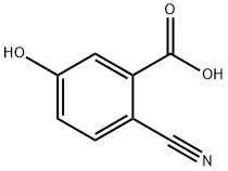 2-cyano-5-hydroxybenzoic acid Struktur