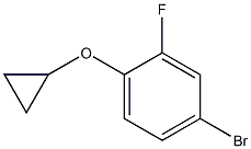 4-bromo-1-cyclopropoxy-2-fluorobenzene Struktur