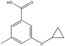 3-cyclopropoxy-5-methylbenzoic acid Struktur