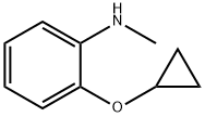 2-cyclopropoxy-N-methylaniline Struktur