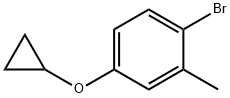 1-bromo-4-cyclopropoxy-2-methylbenzene Struktur