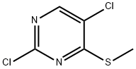 2,5-dichloro-4-(methylthio)pyrimidine Struktur