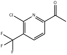 1-(6-Chloro-3-(trifluoromethyl)pyridin-2-yl)ethanone Struktur