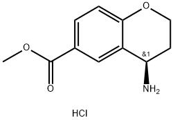 (R)-Methyl 4-aminochroman-6-carboxylate hydrochloride Struktur