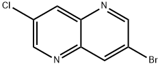 3-bromo-7-chloro-1,5-naphthyridine Struktur