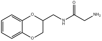 2-amino-N-((2,3-dihydrobenzo[b][1,4]dioxin-2-yl)methyl)acetamide Struktur