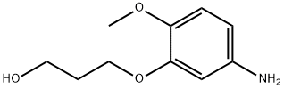 1-Propanol, 3-(5-amino-2-methoxyphenoxy)- Struktur