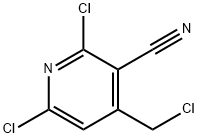 2,6-Dichloro-4-(chloromethyl)nicotinonitrile Struktur