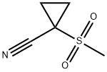 1-(methylsulfonyl)cyclopropanecarbonitrile Struktur