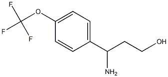 3-AMINO-3-[4-(TRIFLUOROMETHOXY)PHENYL]PROPAN-1-OL Struktur