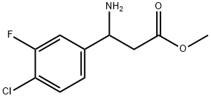 METHYL 3-AMINO-3-(4-CHLORO-3-FLUOROPHENYL)PROPANOATE Struktur