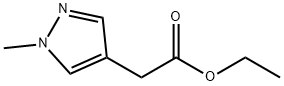 Ethyl 2-(1-methyl-1H-pyrazol-4-yl)acetate Struktur