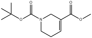 1-tert-butyl 3-methyl 5,6-dihydropyridine-1,3(2H)-dicarboxylate Struktur