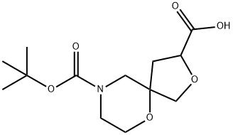 2,6-Dioxa-9-Aza-Spiro[4.5]Decane-3,9-Dicarboxylic Acid 9-Tert-Butyl Ester Struktur