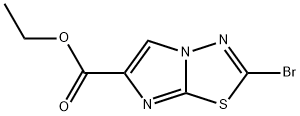 ethyl 2-bromoimidazo[2,1-b][1,3,4]thiadiazole-6-carboxylate Struktur